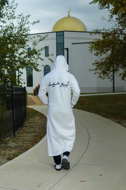 White Athletic Fleece Thobe